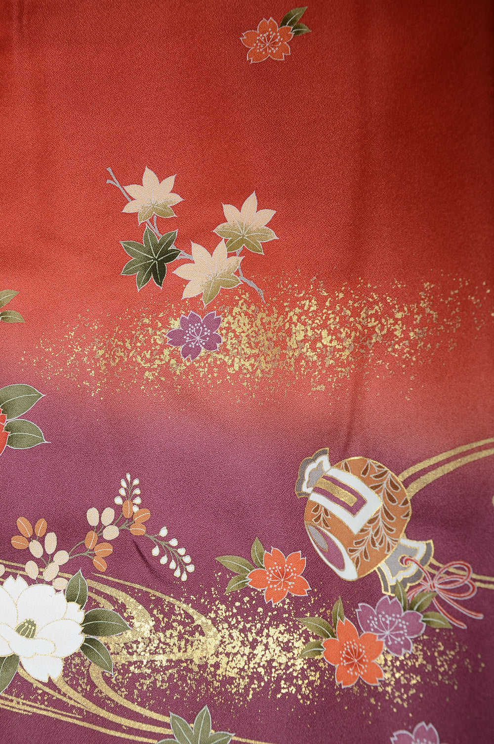 Long-sleeved kimono 6 items set / Furisode / FK#1062