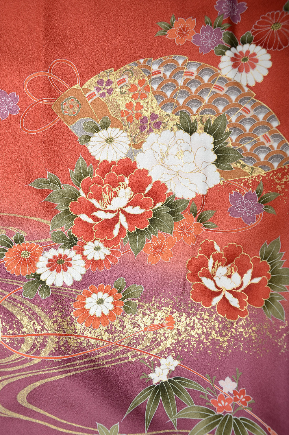 Long-sleeved kimono 6 items set / Furisode / FK#1062