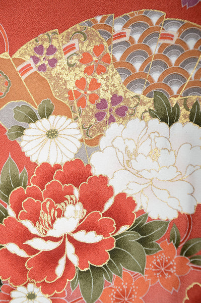 Long-sleeved kimono 6 items set / Furisode / FK#1062