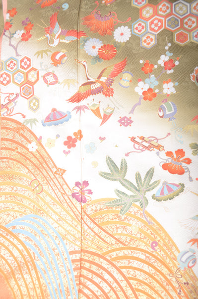 Long-sleeved kimono 6 items set / Furisode / FK#1-352