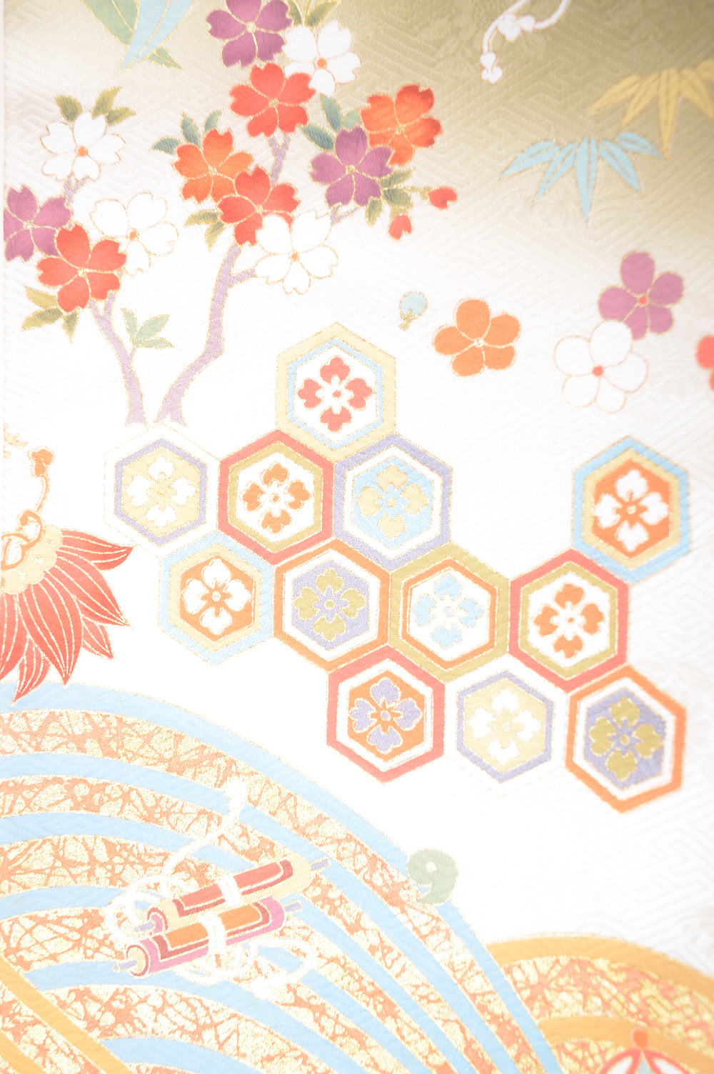 Long-sleeved kimono 6 items set / Furisode / FK#1-352