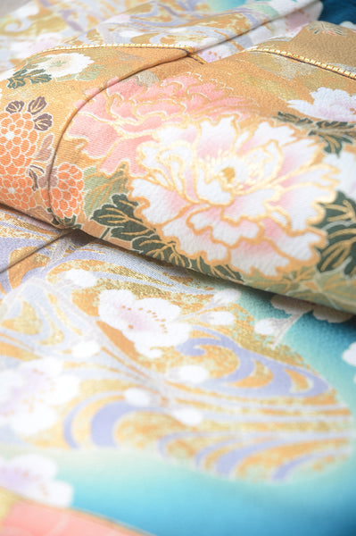 Long-sleeved kimono 6 items set / Furisode / FK#1-355