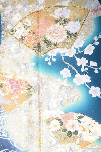 Long-sleeved kimono 6 items set / Furisode / FK#1-355