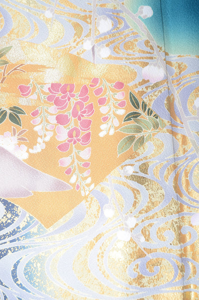 Long-sleeved kimono 6 items set / Furisode / FK#1-355