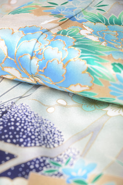 Long-sleeved kimono 6 items set / Furisode / FK#1-356