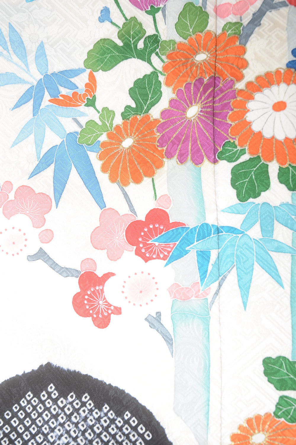 Long-sleeved kimono 6 items set / Furisode / FK#1-357