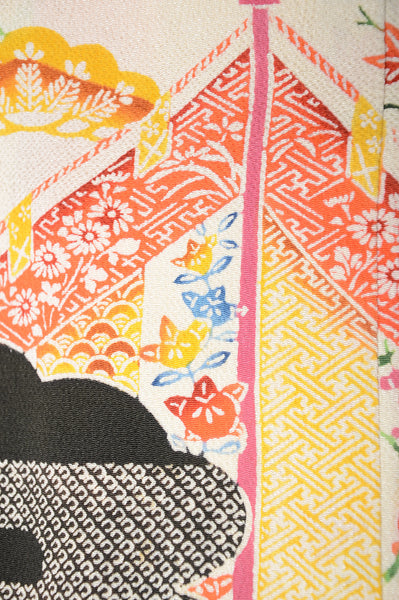 Long-sleeved kimono 6 items set / Furisode / FK#1078