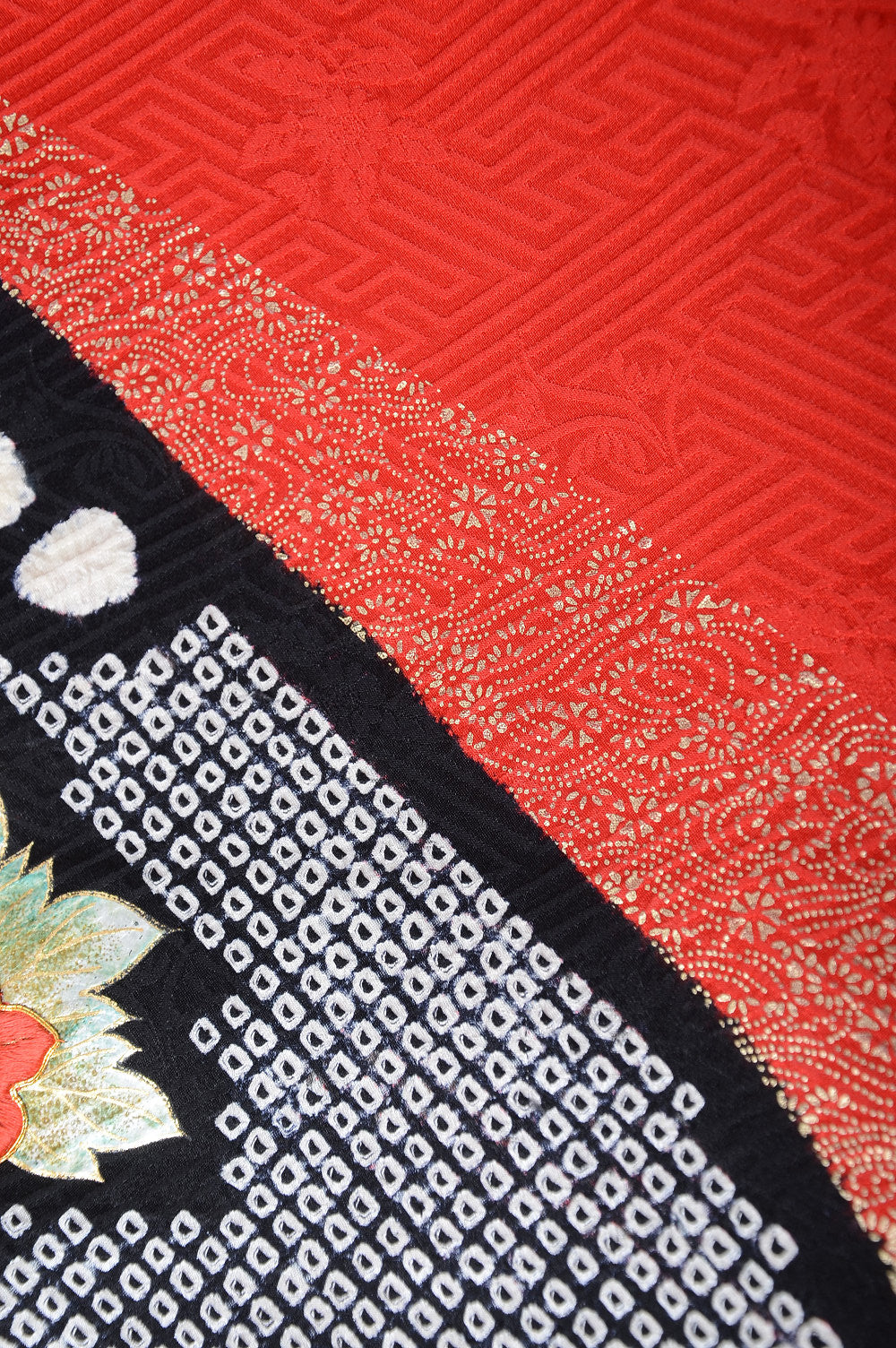 Long-sleeved kimono 6 items set / Furisode / FK#1079
