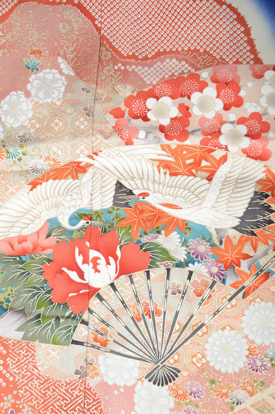 Long-sleeved kimono 6 items set / Furisode / FK#1081