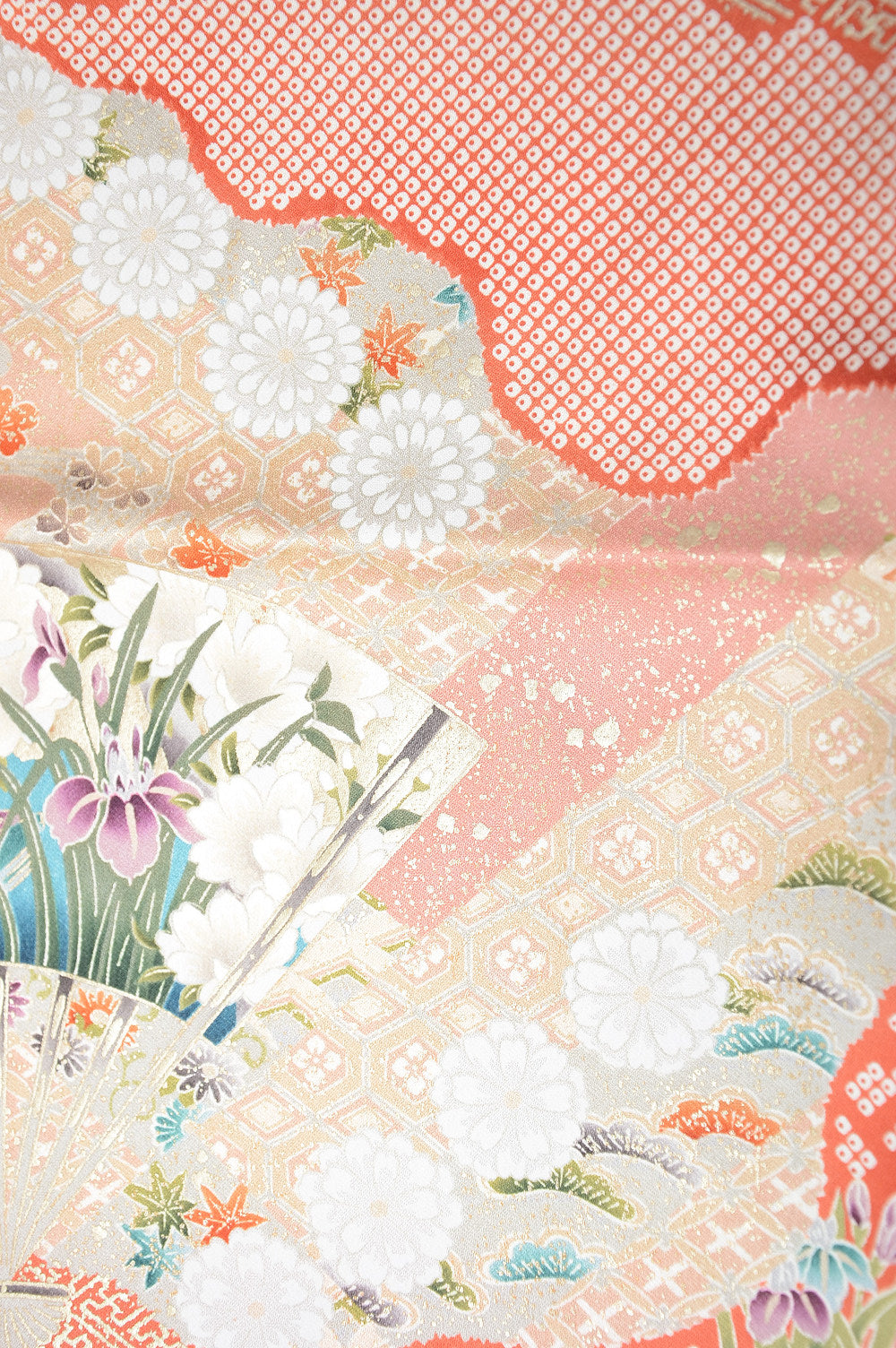 Long-sleeved kimono 6 items set / Furisode / FK#1081