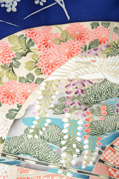 Long-sleeved kimono 6 items set / Furisode / FK#1081