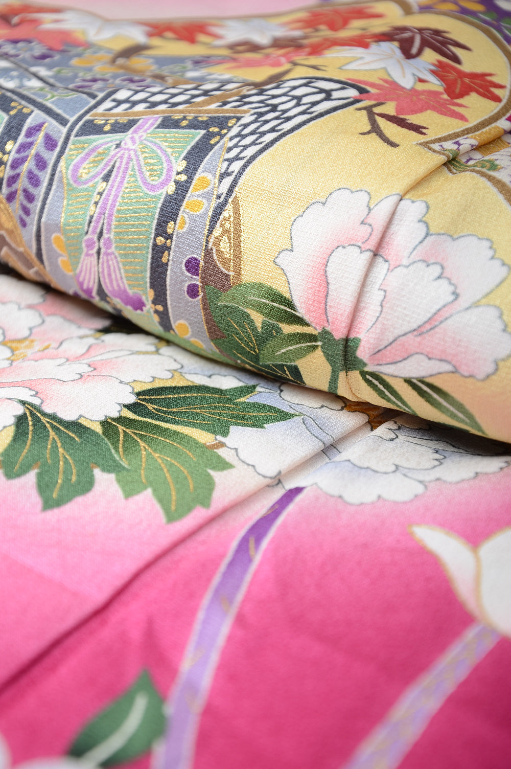 Long-sleeved kimono 6 items set / Furisode / FK#1082