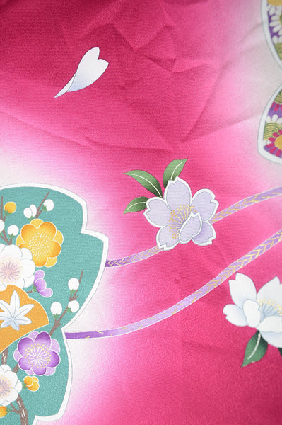 Long-sleeved kimono 6 items set / Furisode / FK#1082
