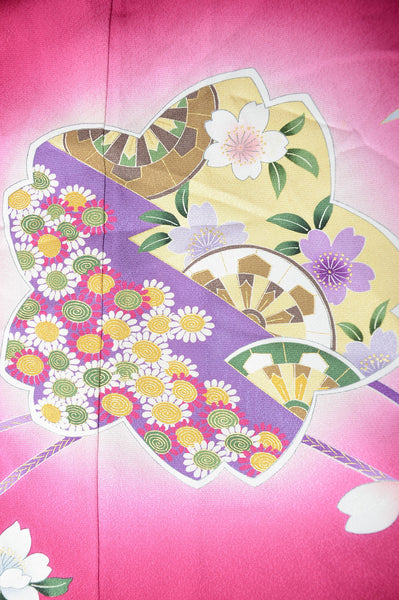 Long-sleeved kimono 6 items set / Furisode / FK#1082