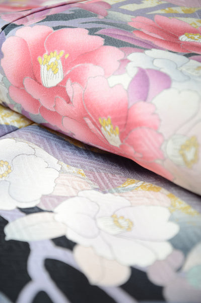 Long-sleeved kimono 6 items set / Furisode / FK#1083