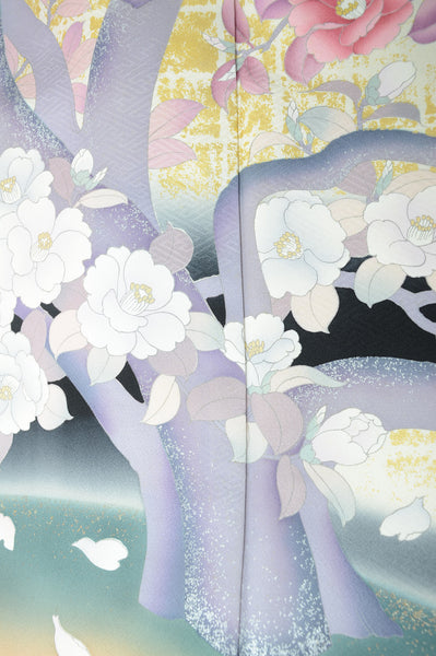 Long-sleeved kimono 6 items set / Furisode / FK#1083