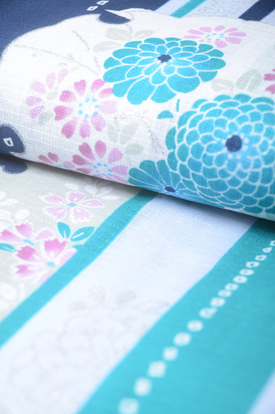 Japanese yukata kimono/ Plus size / P #334