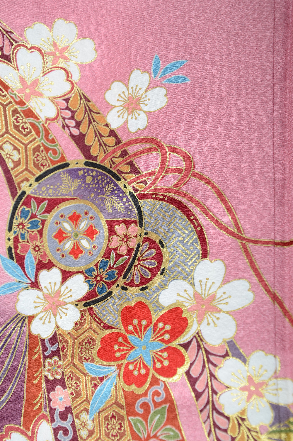 Long-sleeved kimono 6 items set / Furisode / FK#1126