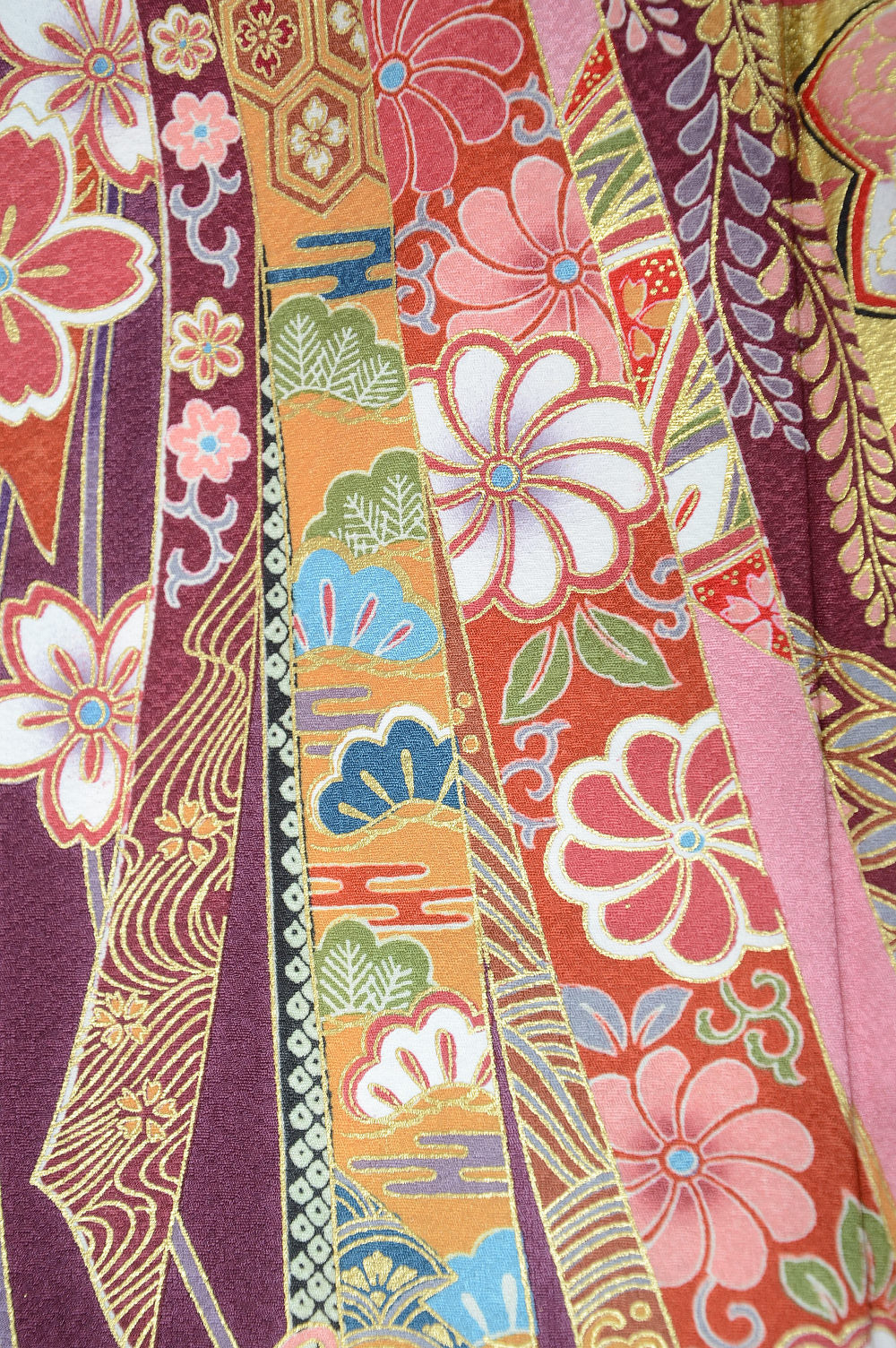 Long-sleeved kimono 6 items set / Furisode / FK#1126