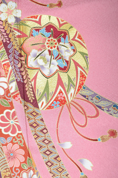 Long-sleeved kimono 6 items set / Furisode / FK#1126