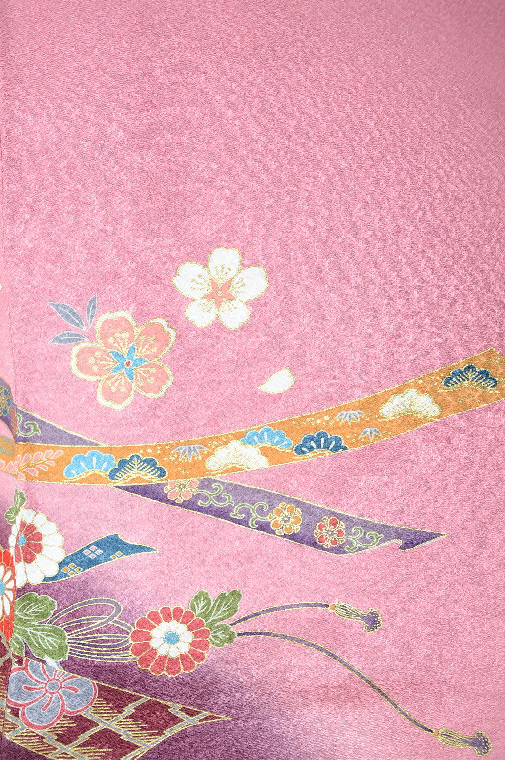 Long-sleeved kimono 6 items set / Furisode / FK#1126