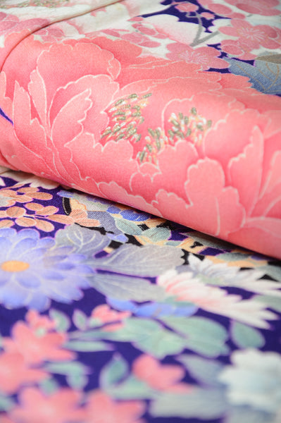 Long-sleeved kimono 6 items set / Furisode / FK#1127