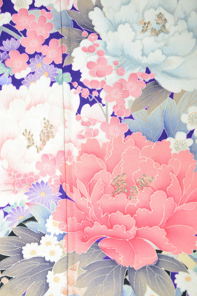 Long-sleeved kimono 6 items set / Furisode / FK#1127