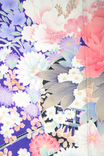 Long-sleeved kimono 6 items set / Furisode / FK#1127