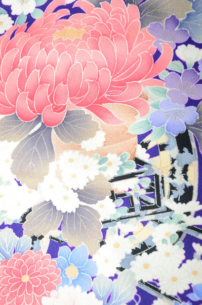 Long-sleeved kimono 6 items set / Furisode / FK#1127