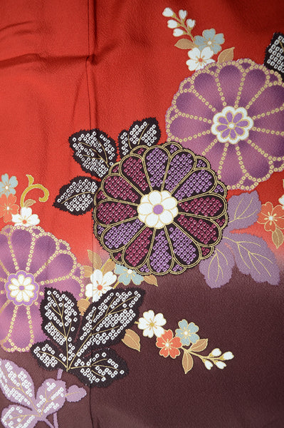 Long-sleeved kimono 6 items set / Furisode / FK#1128