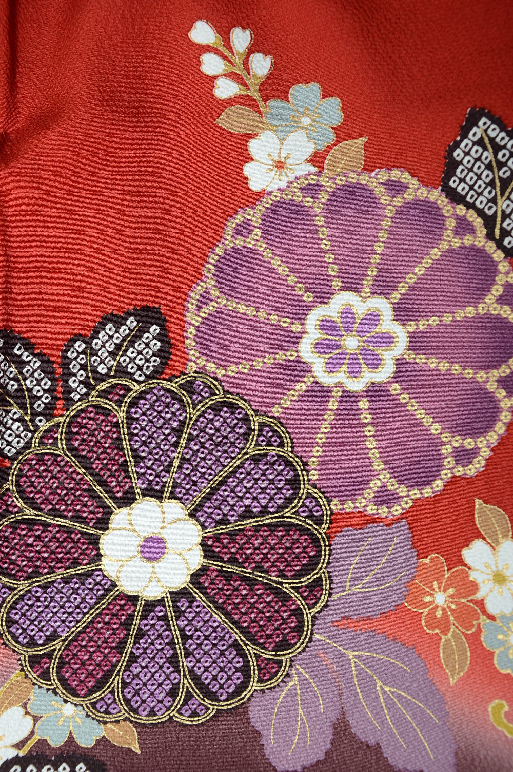 Long-sleeved kimono 6 items set / Furisode / FK#1128