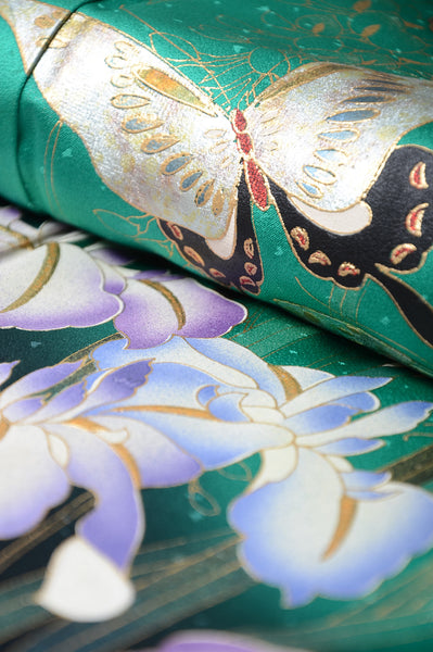 Long-sleeved kimono 6 items set / Furisode / FK#1131