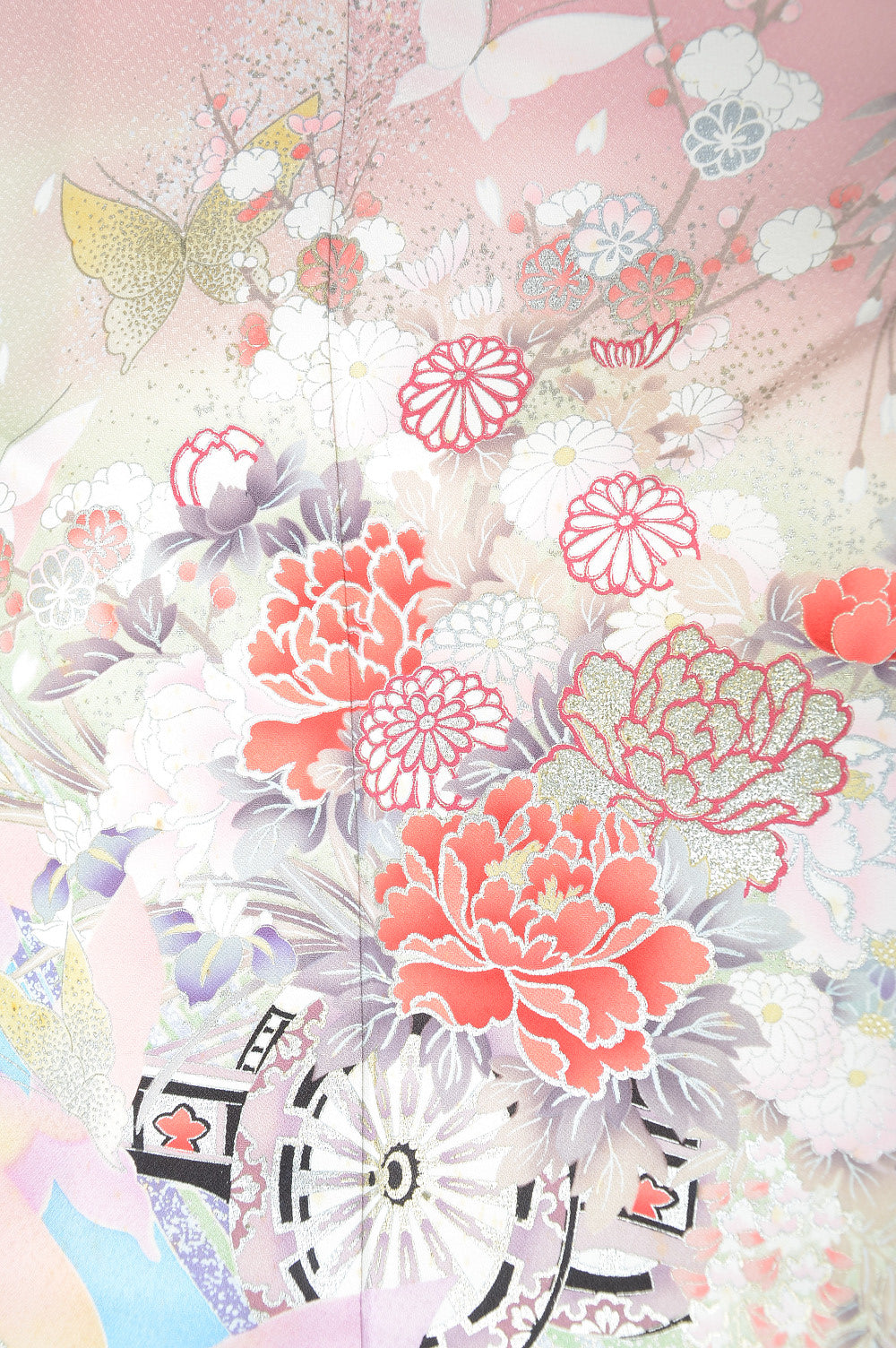 Long-sleeved kimono 6 items set / Furisode / FK#1132