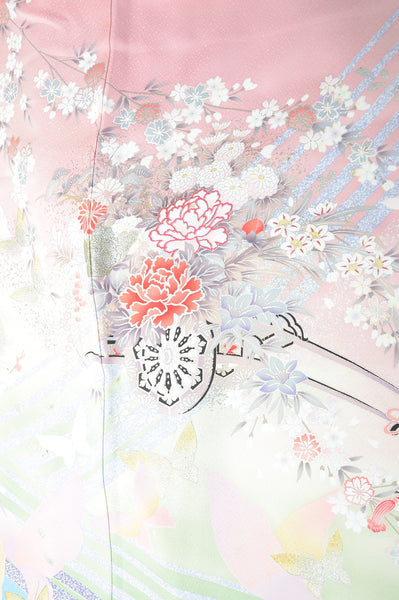 Long-sleeved kimono 6 items set / Furisode / FK#1132