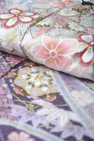 Long-sleeved kimono 6 items set / Furisode / FK#1-360