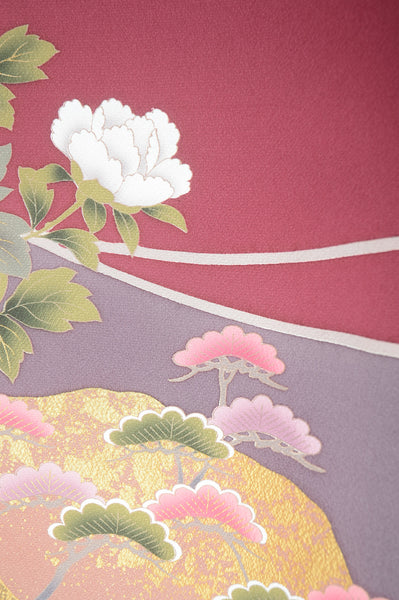 Long-sleeved kimono 6 items set / Furisode / FK#1-362