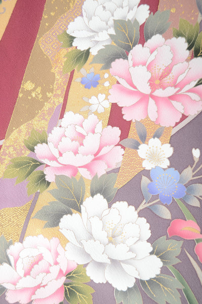 Long-sleeved kimono 6 items set / Furisode / FK#1-362