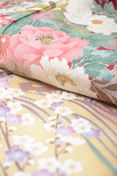 Long-sleeved kimono 6 items set / Furisode / FK#1-363