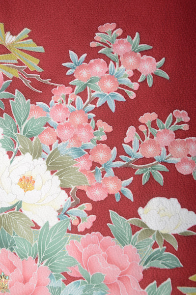 Long-sleeved kimono 6 items set / Furisode / FK#1-363