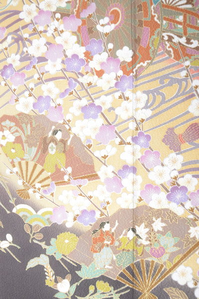 Long-sleeved kimono 6 items set / Furisode / FK#1-363