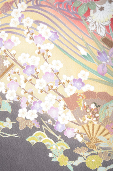 Long-sleeved kimono 6 items set / Furisode / FK#1-363