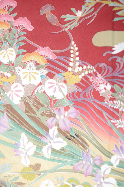 Long-sleeved kimono 6 items set / Furisode / FK#1-363