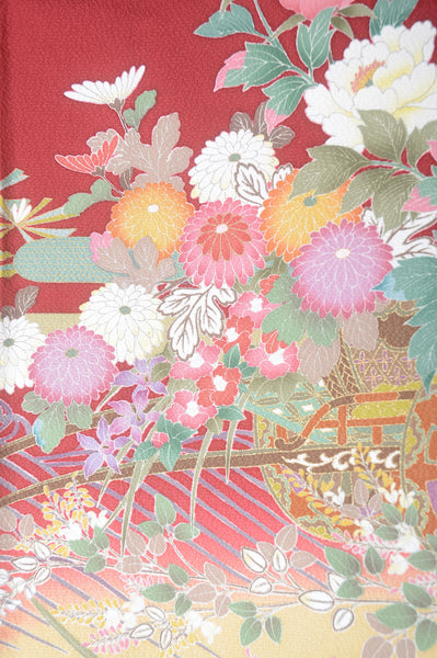 Long-sleeved kimono 6 items set / Furisode / FK#1-363