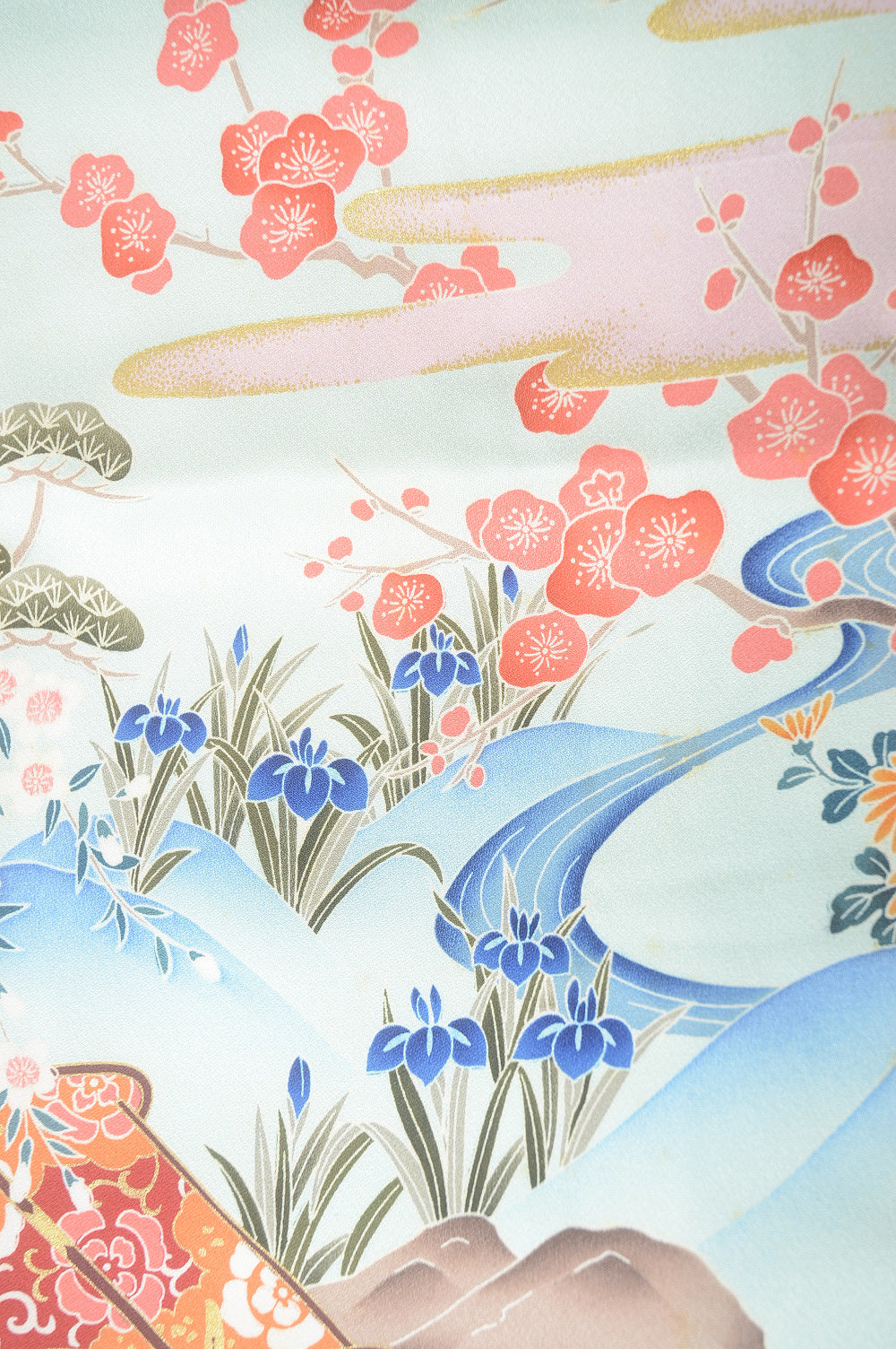 Long-sleeved kimono 6 items set / Furisode / FK#1-364