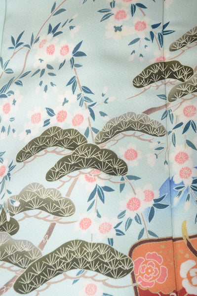 Long-sleeved kimono 6 items set / Furisode / FK#1-364