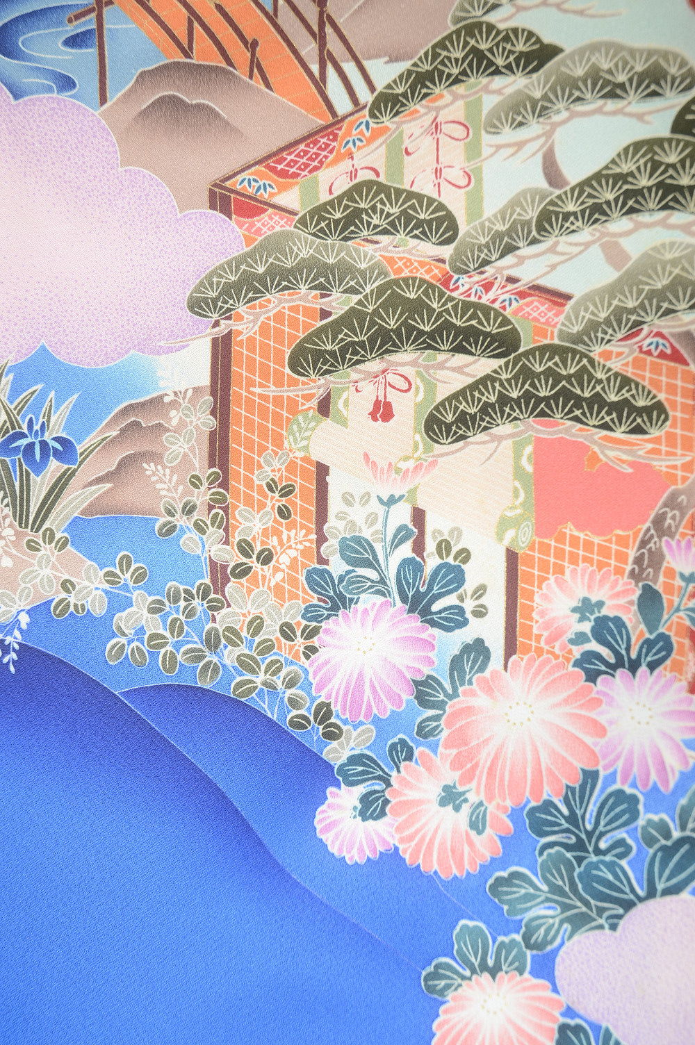 Long-sleeved kimono 6 items set / Furisode / FK#1-364