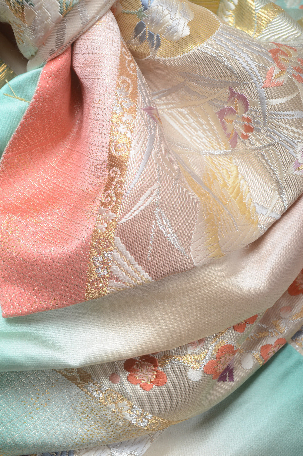 Long-sleeved kimono 6 items set / Furisode / FK#1-364