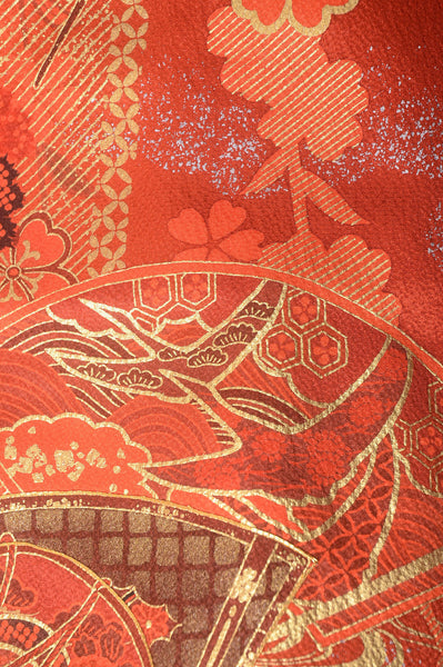 Long-sleeved kimono 6 items set / Furisode / FK#1-365