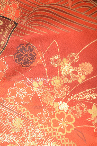 Long-sleeved kimono 6 items set / Furisode / FK#1-365