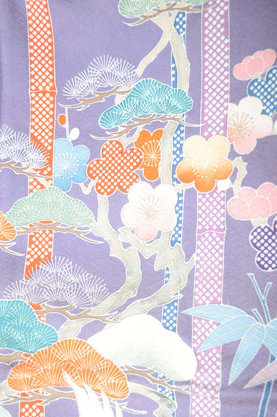 Long-sleeved kimono 6 items set / Furisode / FK#1-366